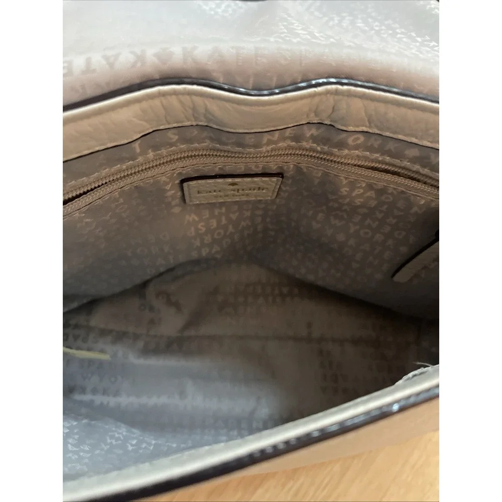 Kate Spade Atwood Place Adair Gray Leather Shoulder Bag *Some‎ Light Scratches*